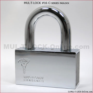 MUL-T-LOCK #16 C-Series Padlock with Protector (5-8" Shackle)